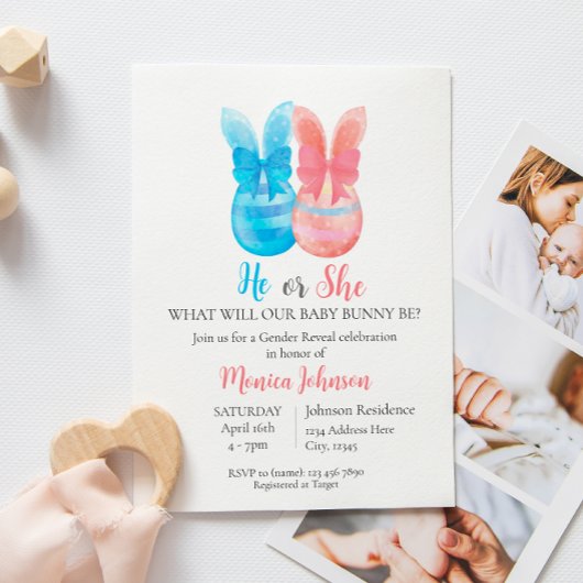 Ostergeschlechtsdarstellung Einladung