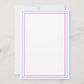 Ostergeschlechtsspezifisches Party Einladung (Rückseite)