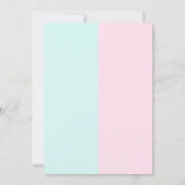 Ostergeschlechtsspezifisches Party Einladung (Rückseite)