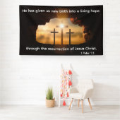 Ostergesicht mit drei Kreuzen  Banner (Insitu)