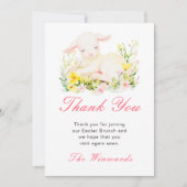 Ostergesichts-Brunch Dankeskarte (Vorderseite)