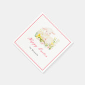 Ostergesichts-Brunch mit Lamm Serviette (Ecke)