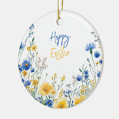 Ostergesichtsblumen keramik ornament (Links)