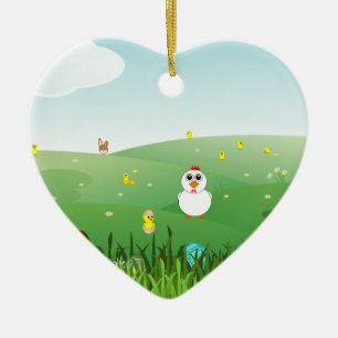 Ostergesteck Keramik Ornament