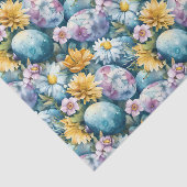 Ostergestecke und bunte Eier Seidenpapier (Detail)