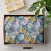 Ostergestecke und bunte Eier Seidenpapier (Geschenk)