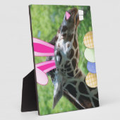 Ostergiraffe Fotoplatte (Seite)