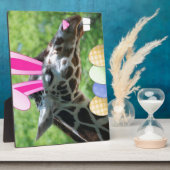 Ostergiraffe Fotoplatte (Seite)