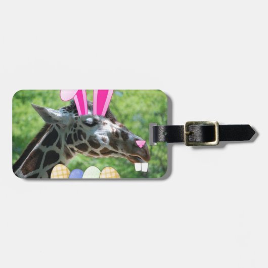 Ostergiraffe Gepäckanhänger (Vorderseite horizontal)