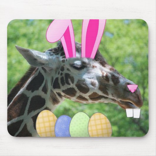 Ostergiraffe Mousepad (Vorne)