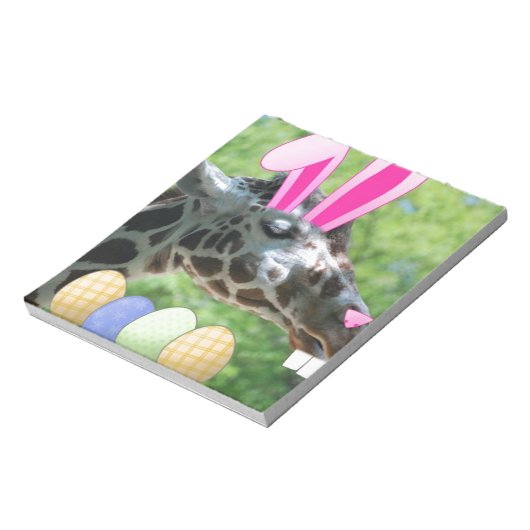 Ostergiraffe Notizblock (Rotiert)