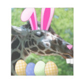 Ostergiraffe Notizblock (Vorderseite)