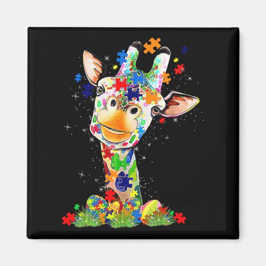 Ostergiraffe Welterbesichtigungstag Magnet (Vorne)