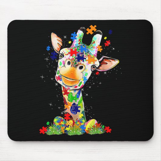 Ostergiraffe Welterbesichtigungstag Mousepad (Vorne)