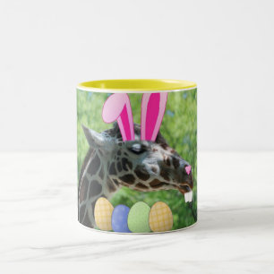 Ostergiraffe Zweifarbige Tasse
