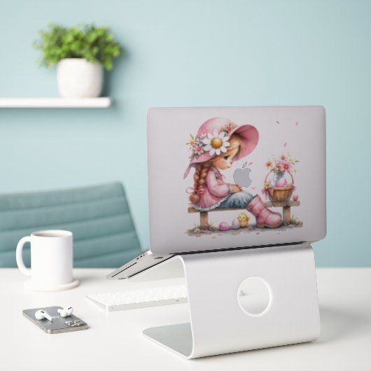 OsterGirl Aufkleber (Laptop auf Schreibtisch)