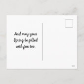 OsterGirl mit Chipkarte Feiertagspostkarte (Rückseite)