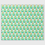 OsterGirl mit Osterkichel Vintag Geschenkpapier (Flach)