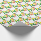 OsterGirl mit Osterkichel Vintag Geschenkpapier (Ecke)