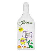 Osterglasschneider Dinosaurier Schneidebrett (Vorderseite)