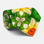 Osterglocke-Blume-Muster Krawatte (Gerollt)