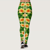 Osterglocke-Blume-Muster Leggings (Rückseite)