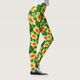 Osterglocke-Blume-Muster Leggings