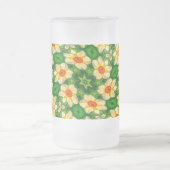 Osterglocke-Blume-Muster Mattglas Bierglas (Mittel)