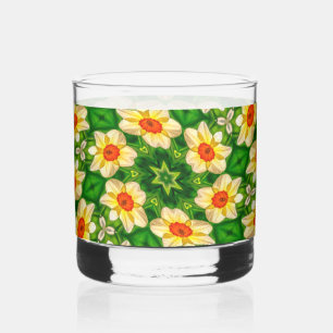Osterglocke-Blume-Muster Whiskyglas
