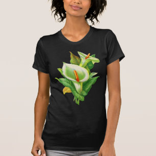 Osterglocken auf schwarzem T-Shirt, Frühlings-Ladi T-Shirt