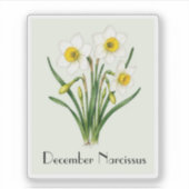 Osterglocken-Aufkleber Dezember Aufkleber (Vorderseite)