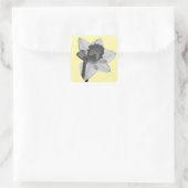 Osterglocken-Aufkleber Quadratischer Aufkleber (Tasche)