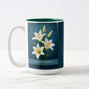 Osterglocken Blau Christliches Glaubensgeschenk Zweifarbige Tasse
