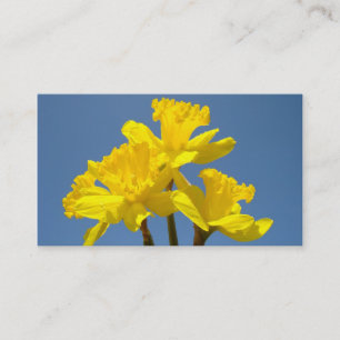 Osterglocken Blumen Geschäftskarten Florale Natur Visitenkarte