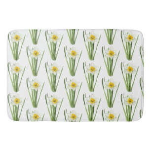 Osterglocken-Blumen individuell anpassbares Muster Badematte