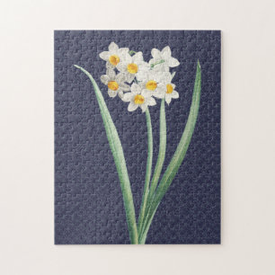 Osterglocken-Blumen Vintage Retro Art Puzzle