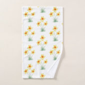 Osterglocken-Blumenmalerei Frühlingsmuster Badhandtuch Set (Handtuch)