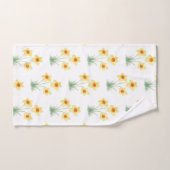 Osterglocken-Blumenmalerei Frühlingsmuster Badhandtuch Set (Handtuch)