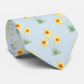 Osterglocken-Frühlingsblumen-Malerei-Muster Krawatte (Gerollt)