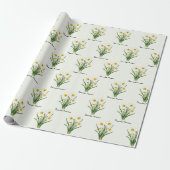 Osterglocken im Dezember Geschenkpapier (Ungerollt)