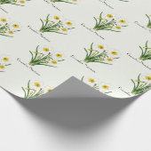 Osterglocken im Dezember Geschenkpapier (Ecke)