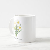 Osterglocken im Dezember Kaffeetasse (Vorderseite Links)