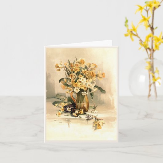 Osterglocken Karte (Gelbe Blume)