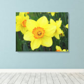 Osterglocken - Keilrahmenbild Leinwanddruck (Insitu (Holzboden))