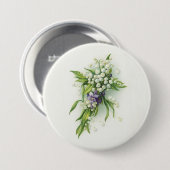 Osterglocken-Lilien der Tal-Andachten Button (Vorne & Hinten)