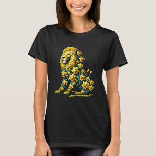 Osterglocken Löwe Blumen Gärtnerei Floral T-Shirt