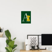 Osterglocken-Monogramm Initiale A Poster (Heimbüro)
