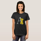 Osterglocken-Monogramm Initiale A T-Shirt (Vorne ganz)