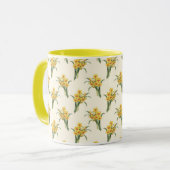 Osterglocken-Muster Tasse (Vorderseite Links)