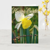 Osterglocken & Ostergrüße Karte (Gelbe Blume)